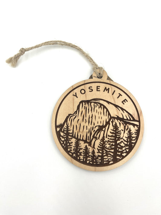 Yosemite Wooden Ornament